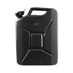 4x 20L stalen brandstof jerrycan zwart + 1x schenktuit (gratis verzending)