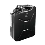 4x 20L stalen brandstof jerrycan zwart + 1x schenktuit (gratis verzending)