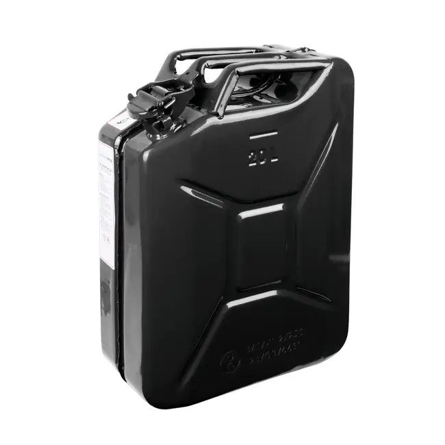 4x 20L metal fuel canisters black + 1x pourer