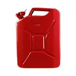 4x 20L stalen brandstof jerrycan rood + 1x schenktuit (gratis verzending)