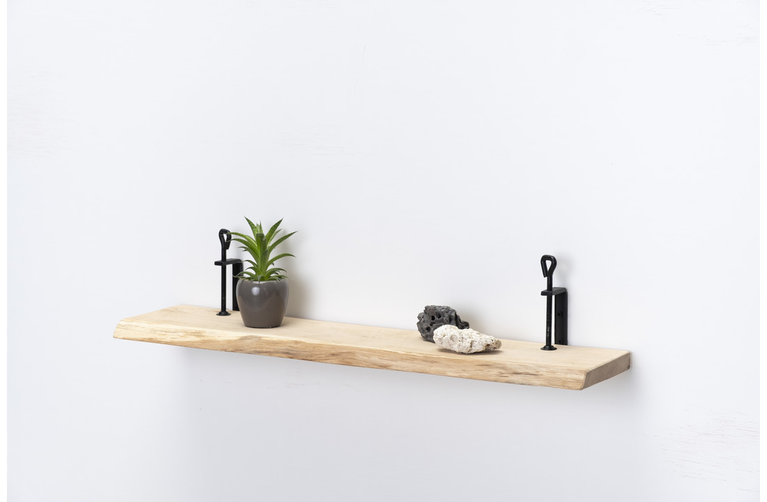 Eichenholz-Wandtafel 26mm mit kleinen Drehklammern
