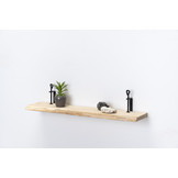 Eichenholz-Wandtafel 26mm mit kleinen Drehklammern