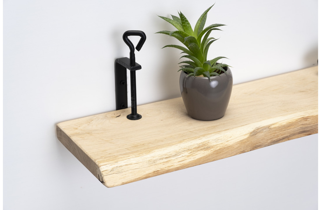 Eichenholz-Wandtafel 26mm mit kleinen Drehklammern
