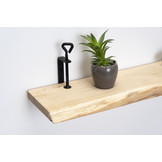 Eichenholz-Wandtafel 26mm mit kleinen Drehklammern