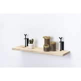 Eiken wandplank 26mm met grote draaiklemmen