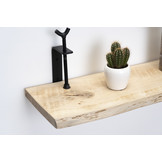 Eiken wandplank 26mm met grote draaiklemmen