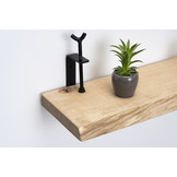 Oak wall shelf 36mm with large rotary clamps