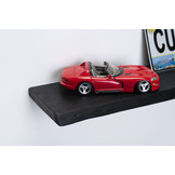 Black oak wall board 26mm sanded with blind mounting system