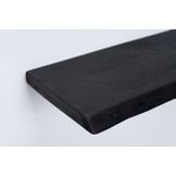 Schwarze eiche wandtafel 26 mm geschliffen mit blindbefestigungssystem