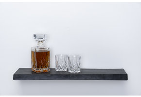 Schwarze eiche wandtafel 36 mm geschliffen mit blindbefestigungssystem