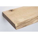 Eiken wandplank 36mm geschuurd met blind montage systeem
