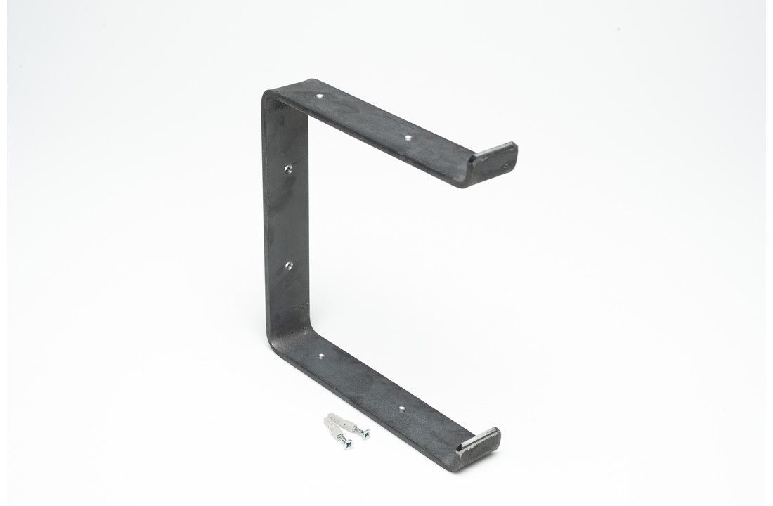 Double steel open wall bracket