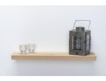 Eichen-Wandbauplatte 4 cm dick, eng gesägt, gehobelt mit schwimmendem Befestigungssystem