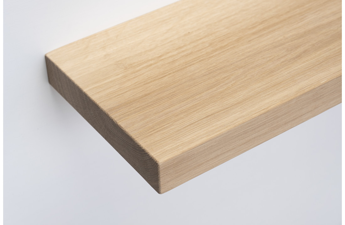 Oak wall board 4cm thickness planed tightly sawn with floating mounting system