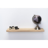 Eiken wandplank 3cm dikte geschaafd met geleefde voorkant zwevend montage systeem