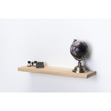 Eiken wandplank 3cm dikte geschaafd met geleefde voorkant zwevend montage systeem