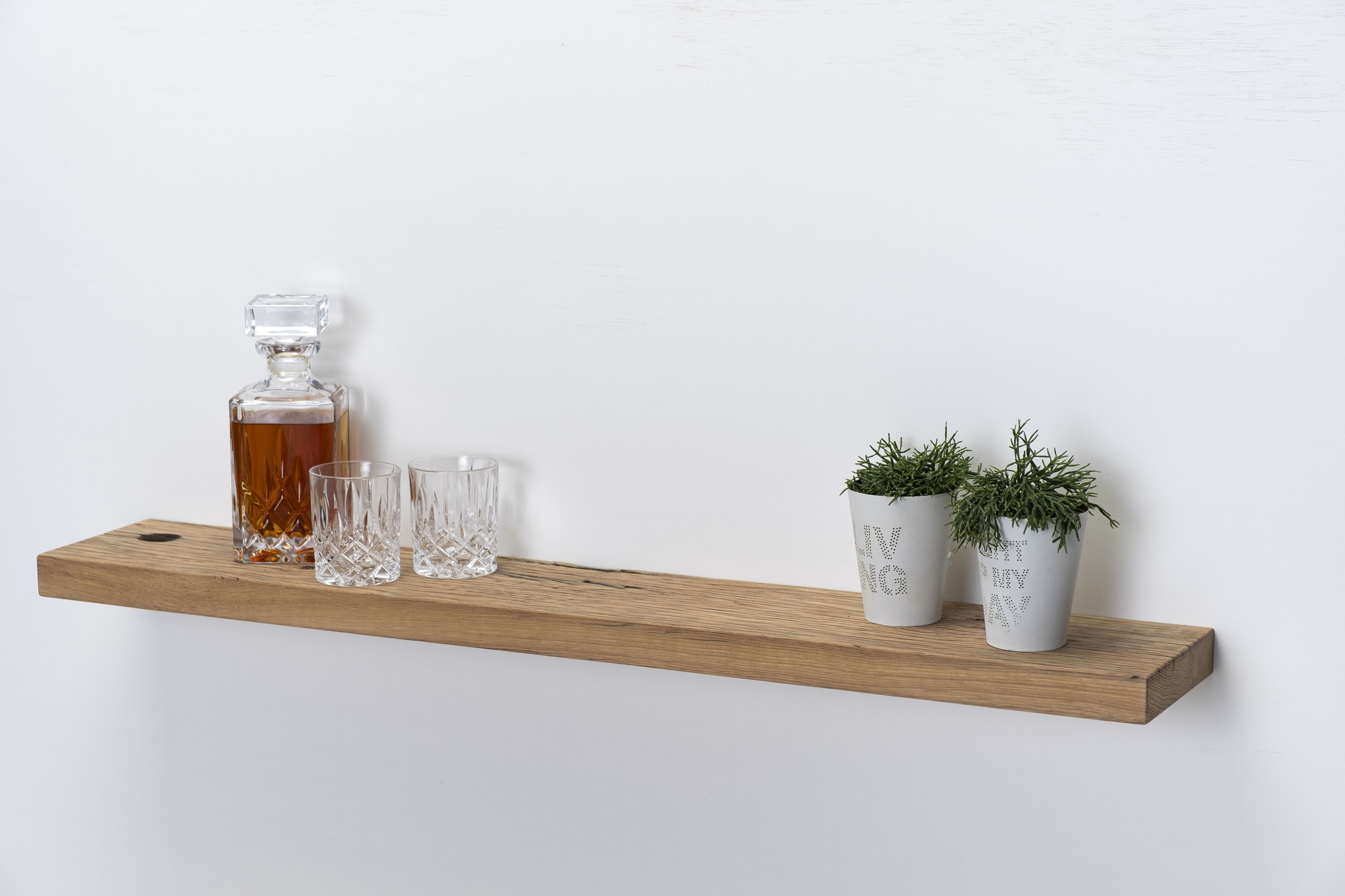 Old oak wagon part wall board 3,5cm thickness with blind mounting system