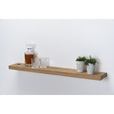 Oud eiken wagondeel wandplank 3,5cm dikte met blind montage systeem