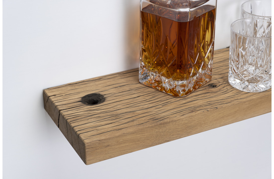 Old oak wagon part wall board 4cm thickness with blind mounting system