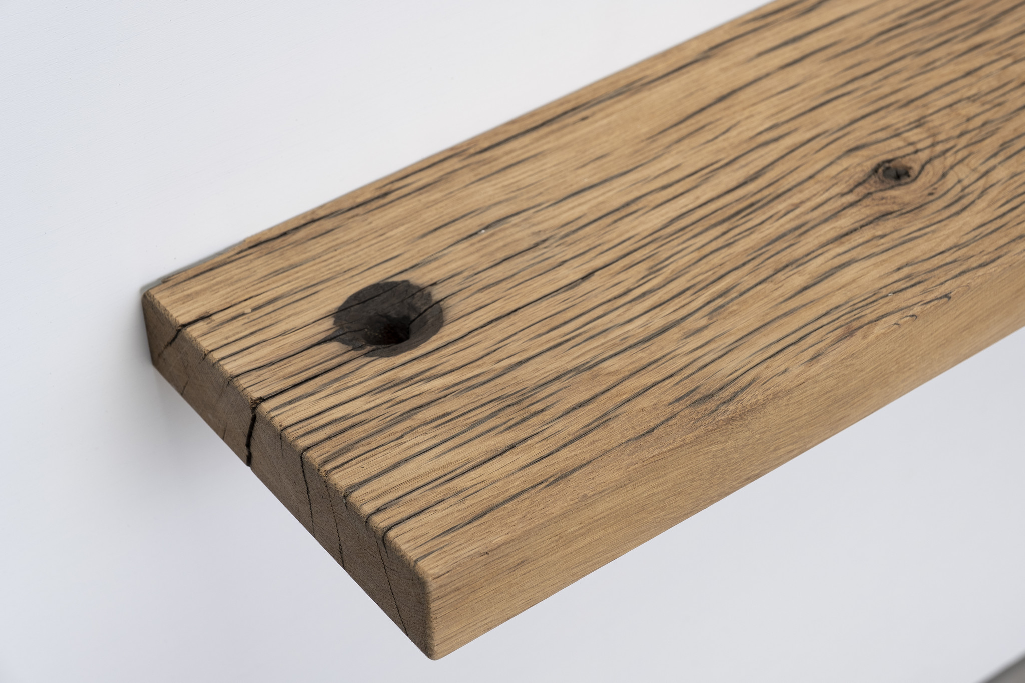 Old oak wagon part wall board 3,5cm thickness with blind mounting system