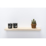 Wandplank nieuw steigerhout 3cm met blind montage systeem