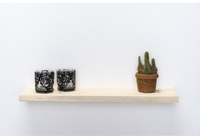 Wandplank nieuw steigerhout 3cm met blind montage systeem