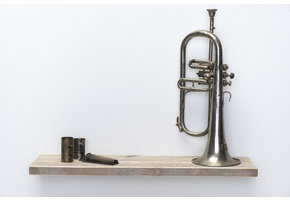 Wandplank oud steigerhout 3cm met blind montage systeem