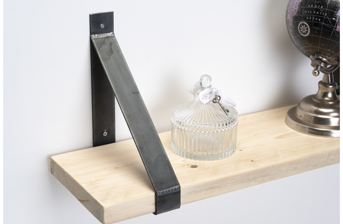 Wall board scaffolding wood new 3cm with steel brackets