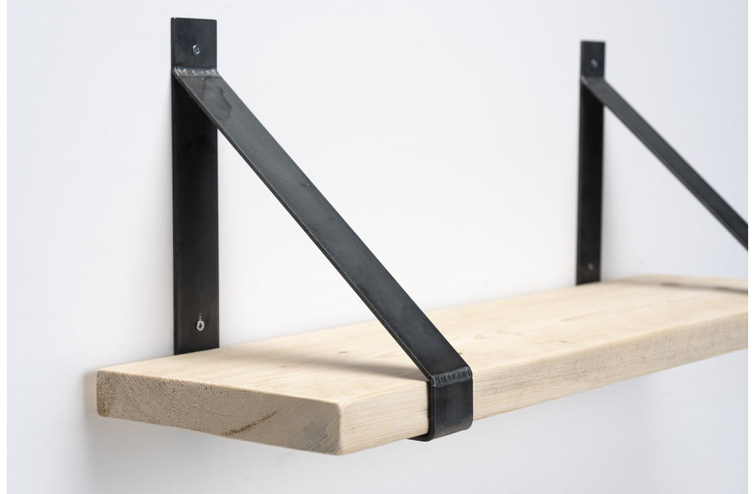 Wall board scaffolding wood new 3cm with steel brackets