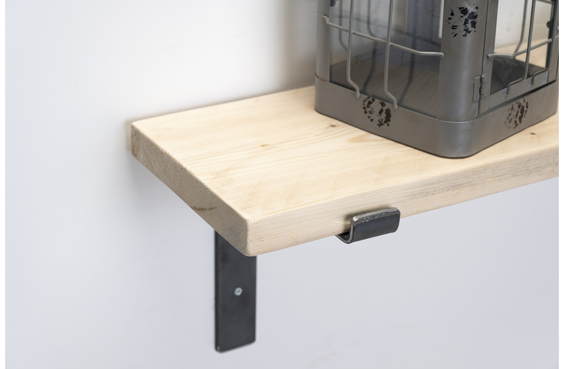 Wall board scaffolding wood new 3cm with open steel brackets II