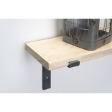 Wall board scaffolding wood new 2.5cm with open steel brackets II