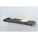 Oud eiken wagondeel wandplank 4,5cm dikte met blind montage systeem