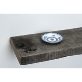 Oud eiken wagondeel wandplank 4,5cm dikte met blind montage systeem