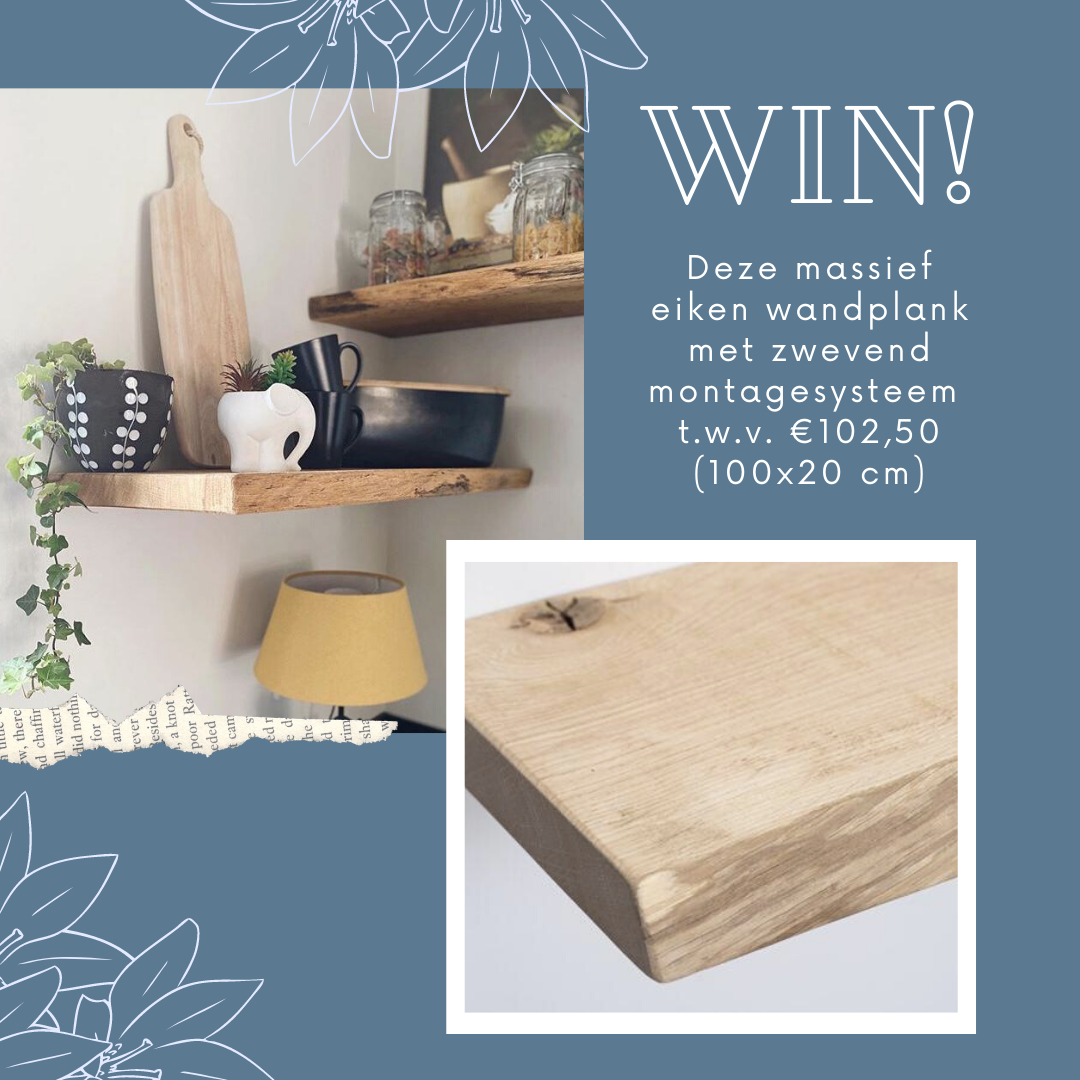#WINACTIE  Social media wandplankshop.nl