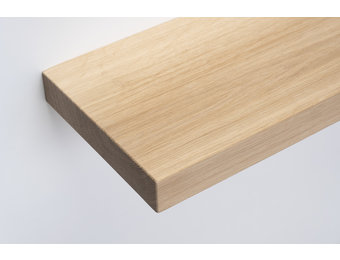 Eichen-Fensterbank auf Maß geschnitten, 40 mm stark, straff gesägt