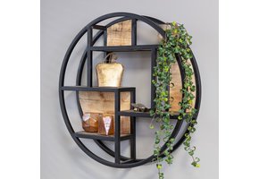 Wall rack mango wood | round