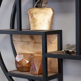 Wandregal Mangoholz | runden