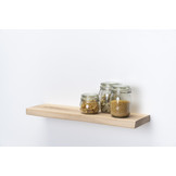 XXL Eiken wandplank 4cm dikte geschaafd met geleefde voorkant zwevend montage systeem 170t/m350cm