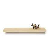 Wall shelf, paintable, 38mm thick, neatly sawn with floating mounting system