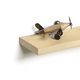 Wall shelf, paintable, 38mm thick, neatly sawn with floating mounting system