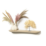 Eiken wandplank 3cm dikte geschaafd met organische vorm zwevend montage systeem