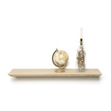 Eiken wandplank 3cm dikte geschaafd met verjongde rand zwevend montage systeem