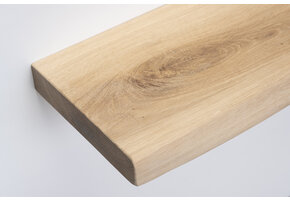 XXL Oak windowsill custom-made, planed, 40mm thick, weathered front 170 to 350 cm