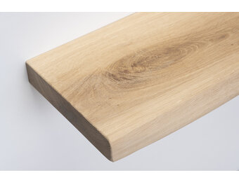 XXL Eiken vensterbank op maat type geschaafd 40mm dikte geleefde voorkant 170t/m350cm