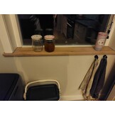 XXL Eiken vensterbank op maat type geschaafd 40mm dikte strak gezaagd 170t/m350cm