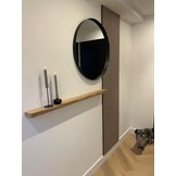 XXL Oak wall board 4cm thickness planed with lived front floating mounting system 170t/m350cm