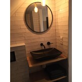 Maßgeschneiderte Fensterbank aus Eiche, geschliffen, 34 mm dick