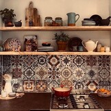 Eiken wandplank 36mm geschuurd met blind montage systeem