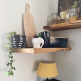 Oak wall board 36mm sanded with blind mounting system