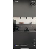 Black oak wall board 36mm sanded with blind mounting system